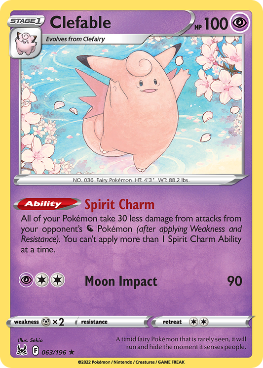 Clefable (LOR) #063 [EN/N] s/o