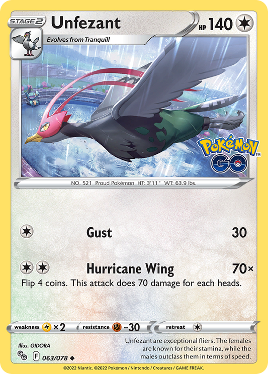 Unfezant (PGO) #063 [EN/N] s/o