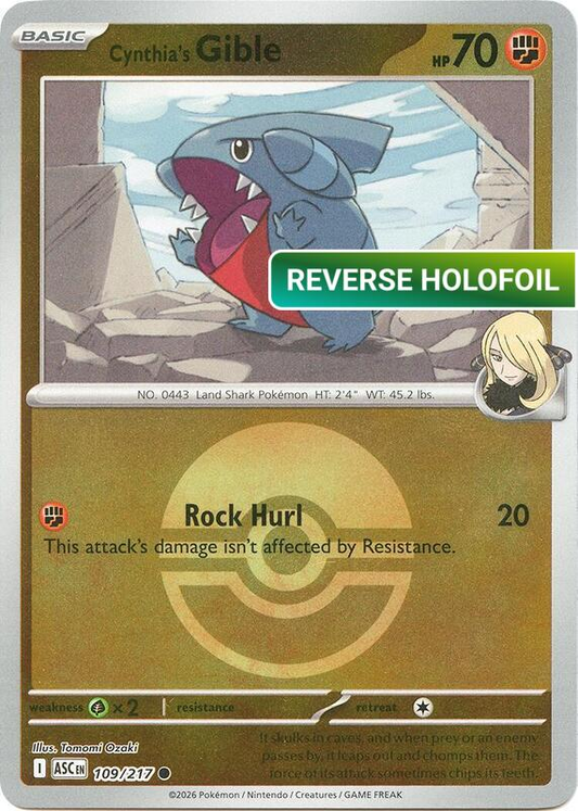 Cynthia's Gible (Poke Ball) (ASC) #109_V2 [EN/R]