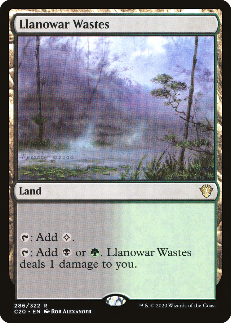 Llanowar Wastes (C20) #286 [EN/N] s/o