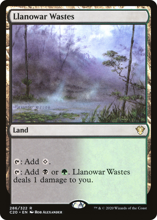 Llanowar Wastes (C20) #286 [EN/N] s/o