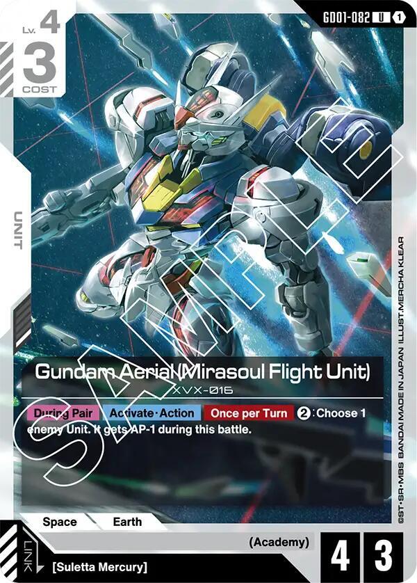 Gundam Aerial (Mirasoul Flight Unit) (GD01) #GD01-082 [EN/N]