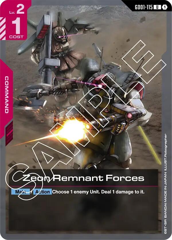 Zeon Remnant Forces (GD01) #GD01-115 [EN/N]