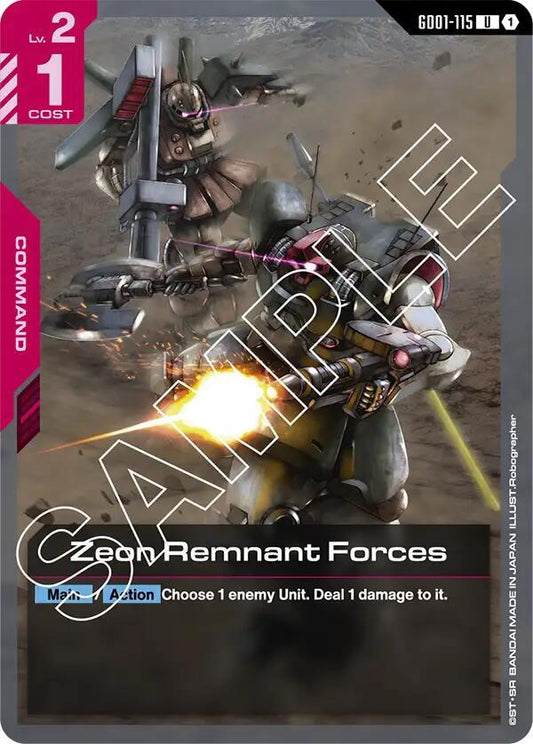 Zeon Remnant Forces (GD01) #GD01-115 [EN/N]