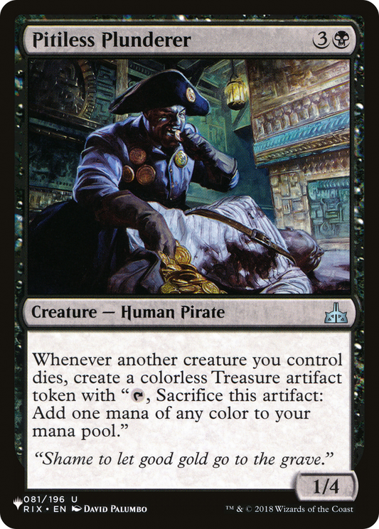 Pitiless Plunderer (PLST) #RIX-81 [EN/N] s/o