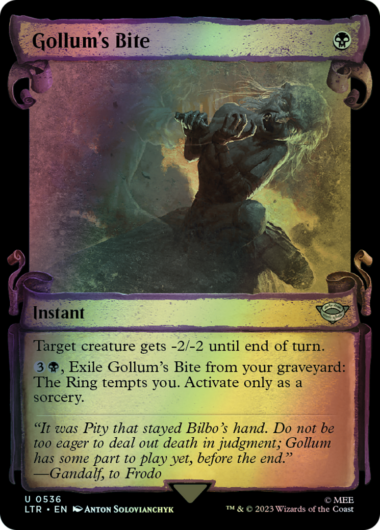 Gollum's Bite - Silver Foil (LTR) #536 [EN/F]