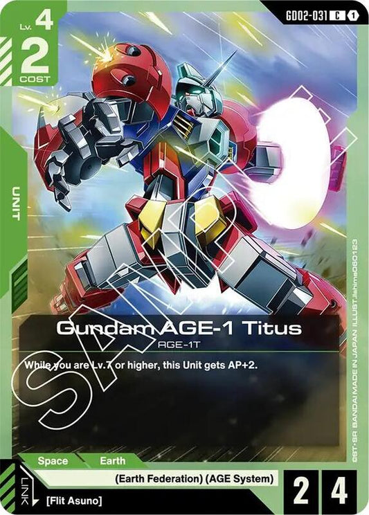 Gundam AGE-1 Titus (GD02) #GD02-031 [JA/N]