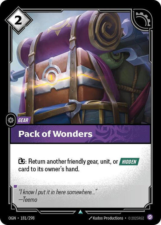 Pack of Wonders (OGN) #181 [EN/N]