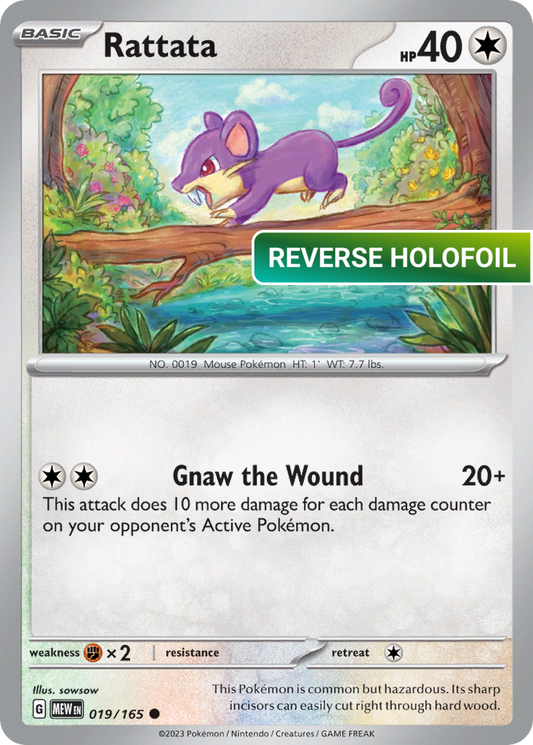 Rattata (MEW) #019 [EN/R] s/o