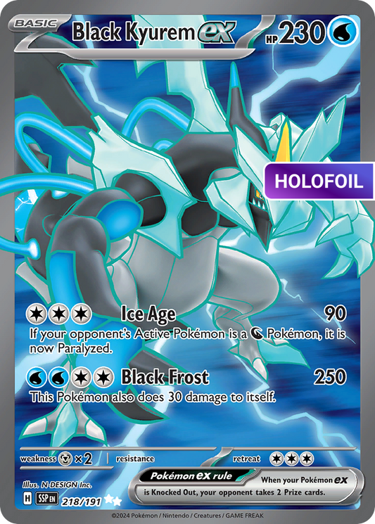 Black Kyurem ex (SSP) #218 [EN/H] s/o