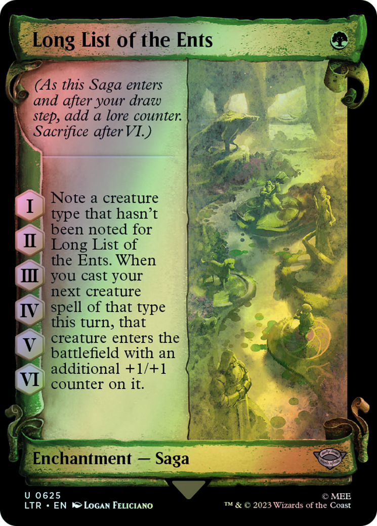 Long List of the Ents - Silver Foil (LTR) #625 [EN/F]