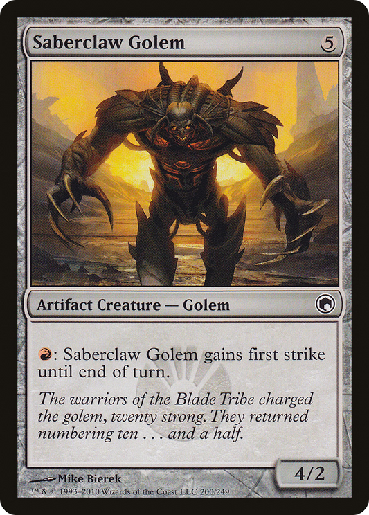 Saberclaw Golem (SOM) #200 [EN/N]