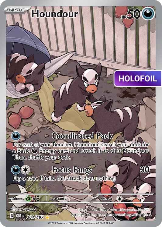 Houndour (OBF) #204 [EN/H] s/o