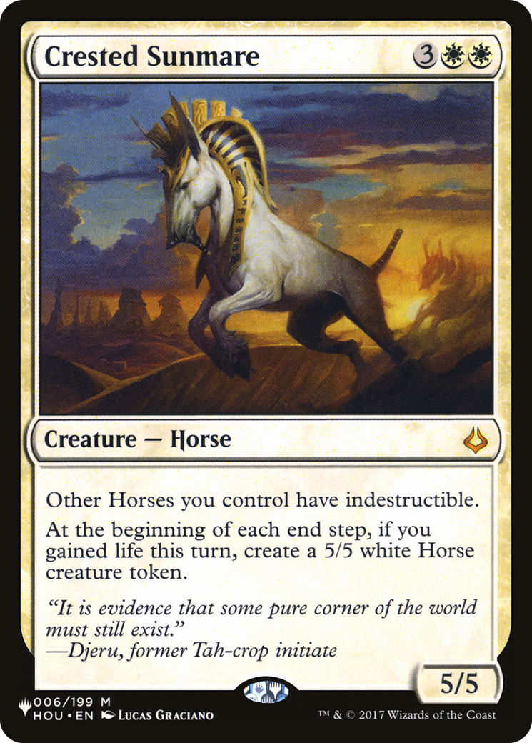 Crested Sunmare (PLST) #HOU-6 [EN/N]