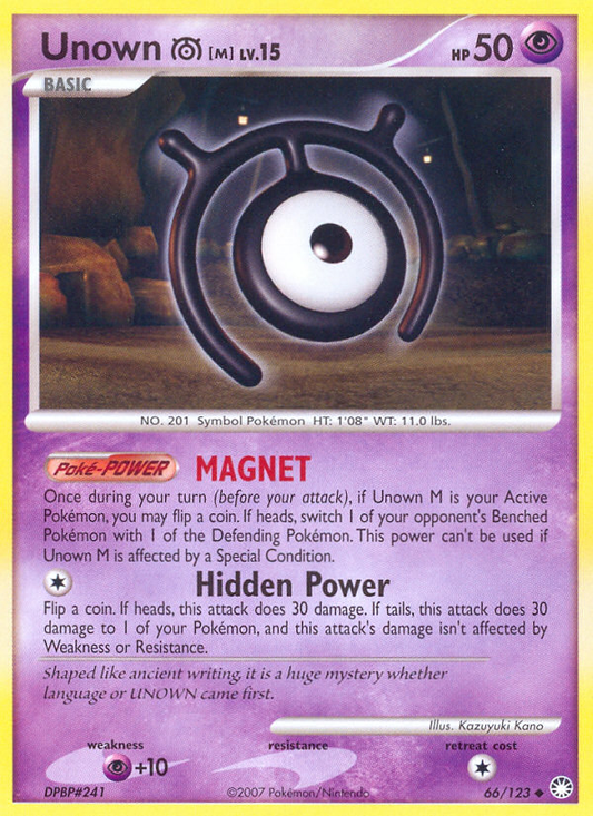 Unown [M] (MT) #66 [EN/N] s/o
