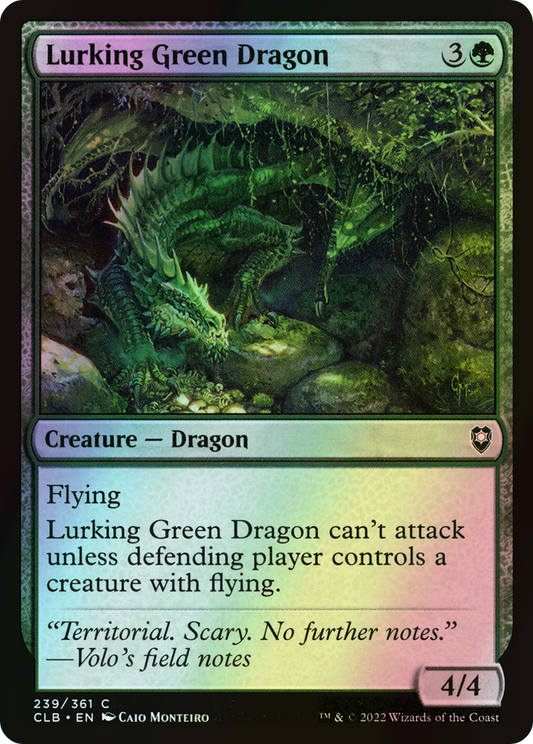 Lurking Green Dragon (CLB) #239 [EN/F] s/o