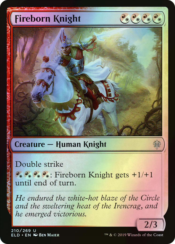 Fireborn Knight (ELD) #210 [EN/F]