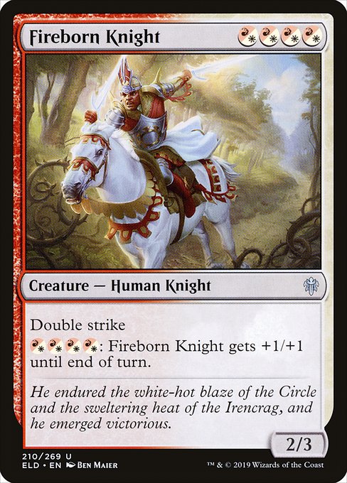 Fireborn Knight (ELD) #210 [EN/N] s/o
