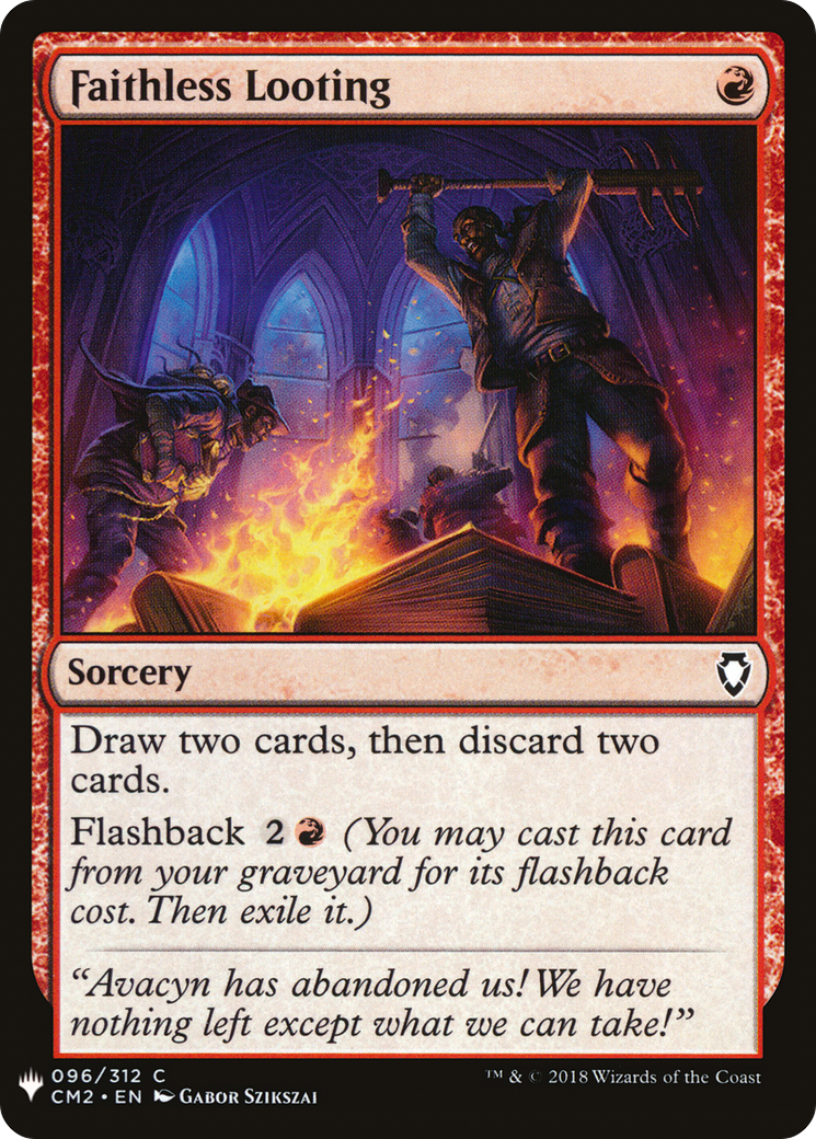 Faithless Looting (PLST) #CM2-96 [EN/N] s/o
