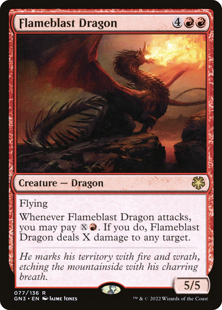 Flameblast Dragon (GN3) #77 [EN/N]