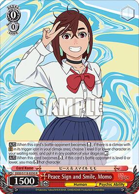 Peace Sign and Smile, Momo (DDD) #DDD/S118-E050 [EN]