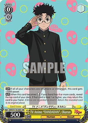 TV Anime "DANDADAN", Okarun (DDD) #DDD/S118-E001 [EN] s/o