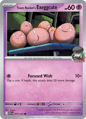 Team Rocket's  exeggcute (ASC) #077_V1 [EN/N]