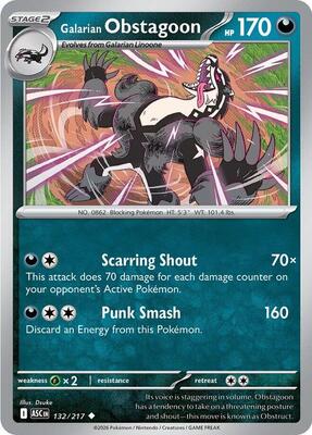 Galarian Obstagoon - 132/217 (ASC) #132_V1 [EN/N]