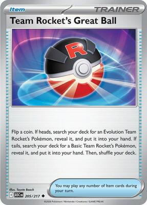 Team Rocket's Great Ball (ASC) #205 [EN/N]