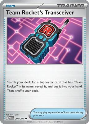 Team Rocket's Transceiver - 209/217 (ASC) #209 [EN/N]