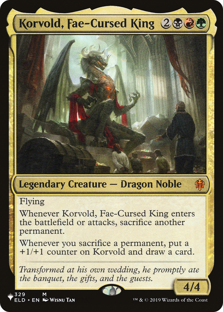 Korvold, Fae-Cursed King (PLST) #ELD-329 [EN/N]