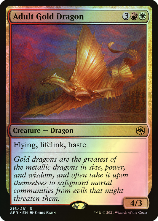 Adult Gold Dragon (AFR) #216 [EN/F]