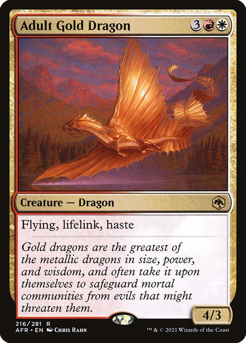 Adult Gold Dragon (AFR) #216 [EN/N]