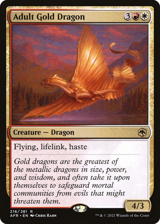 Adult Gold Dragon (AFR) #216 [EN/N] s/o