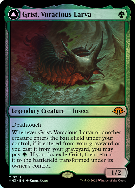 Grist, Voracious Larva // Grist, the Plague Swarm (MH3) #251 [EN/F] s/o