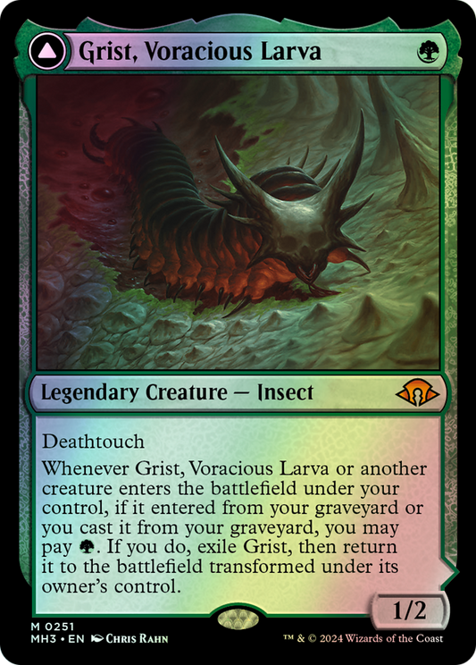 Grist, Voracious Larva // Grist, the Plague Swarm (MH3) #251 [EN/F] s/o