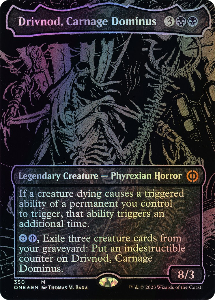 Drivnod, Carnage Dominus - Raised Foil (ONE) #350 [EN/F]