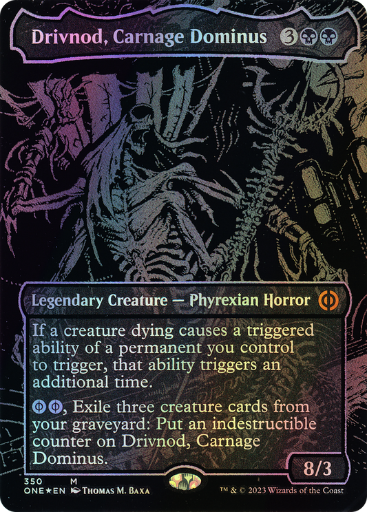 Drivnod, Carnage Dominus - Raised Foil (ONE) #350 [EN/F]