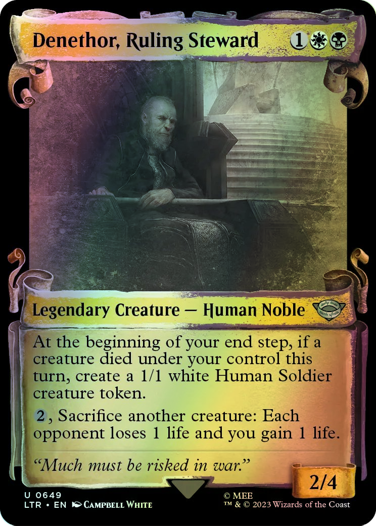 Denethor, Ruling Steward - Silver Foil (LTR) #649 [EN/F] s/o