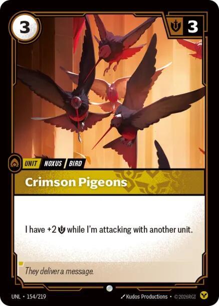 Crimson Pigeons (UNL) #154 [EN/N]