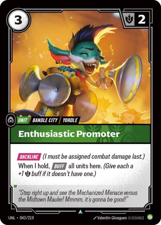 Enthusiastic Promoter (UNL) #043 [EN/N]