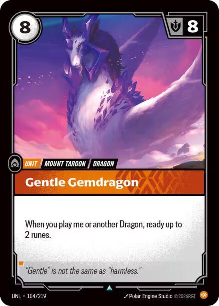 Gentle Gemdragon (UNL) #104 [EN/N]