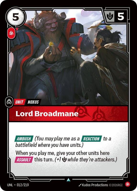 Lord Broadmane (UNL) #012 [EN/N]