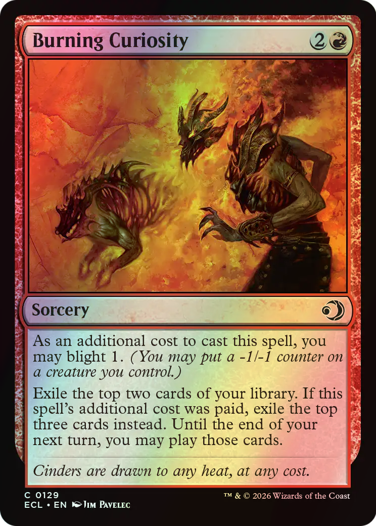 Burning Curiosity (ECL) #129 [EN/F] s/o
