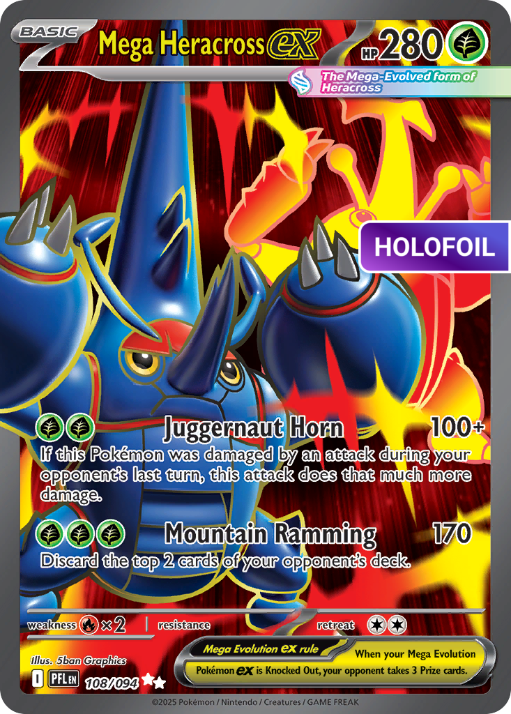 Mega Heracross ex (PFL) #108 [EN/H] s/o