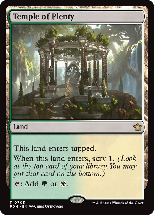 Temple of Plenty (FDN) #703 [EN/N] s/o