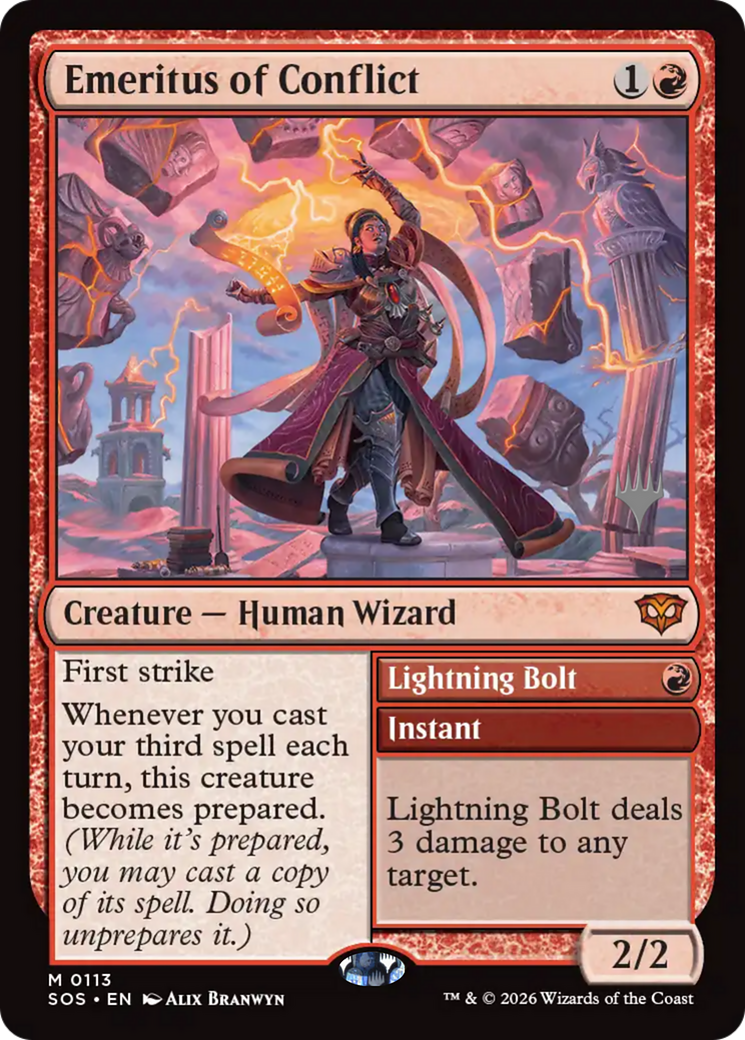 Emeritus of Conflict // Lightning Bolt (PSOS) #113p [EN/N]