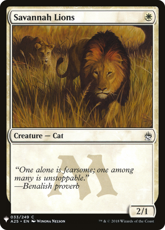 Savannah Lions (PLST) #A25-33 [EN/N] s/o