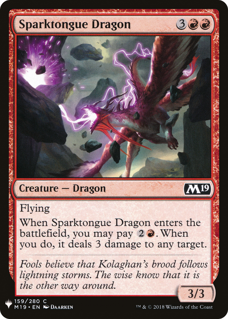 Sparktongue Dragon (PLST) #M19-159 [EN/N]