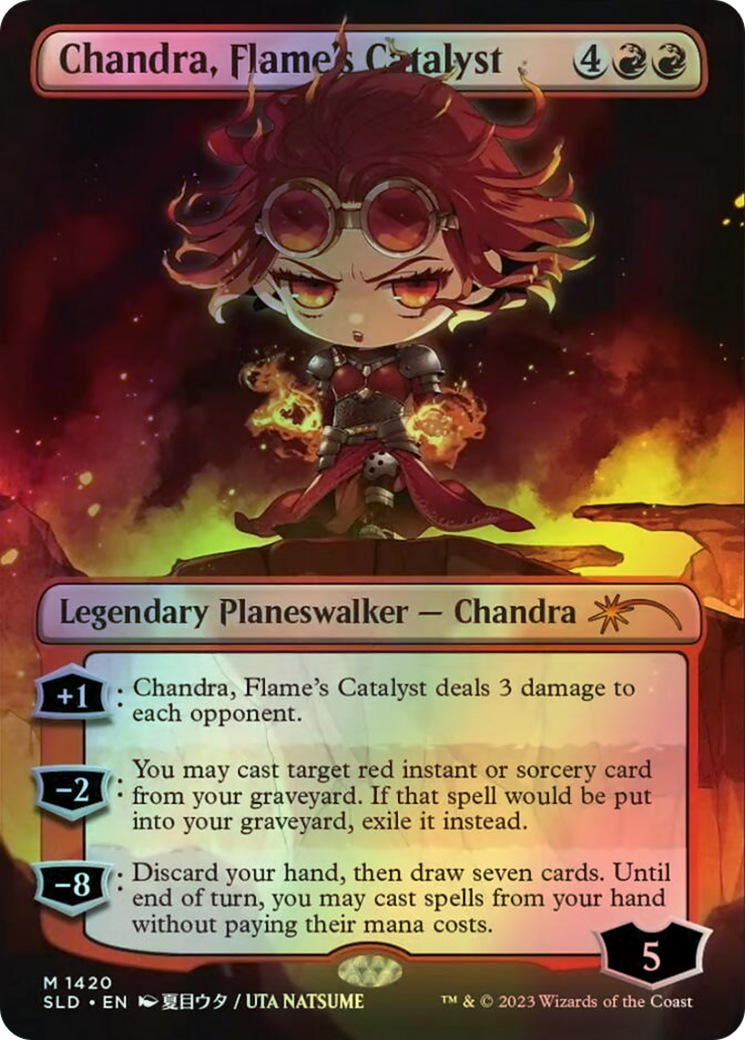 Chandra, Flame's Catalyst - Rainbow Foil (SLD) #1420★ [EN/F]